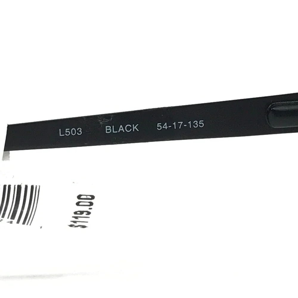 Lucky Brand L503 BLACK Eyeglasses Frames Square Cat Eye Full Rim 54-17-135